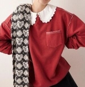 Free People
Women's Red We The Free Wallace Pullover